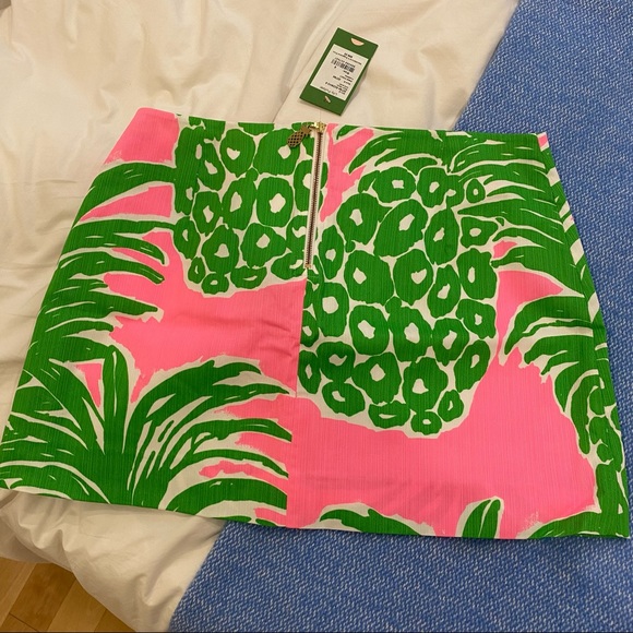 NWT - Lilly Pulitzer Tate Skirt Pink Pout Flamenco - Picture 5 of 9